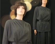 Cowl Neckline Top and Matching Aline Skirt