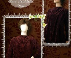 Modest Cowl Neckline Top