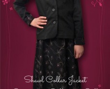 Shawl Collar Jacket with Matching Skirt