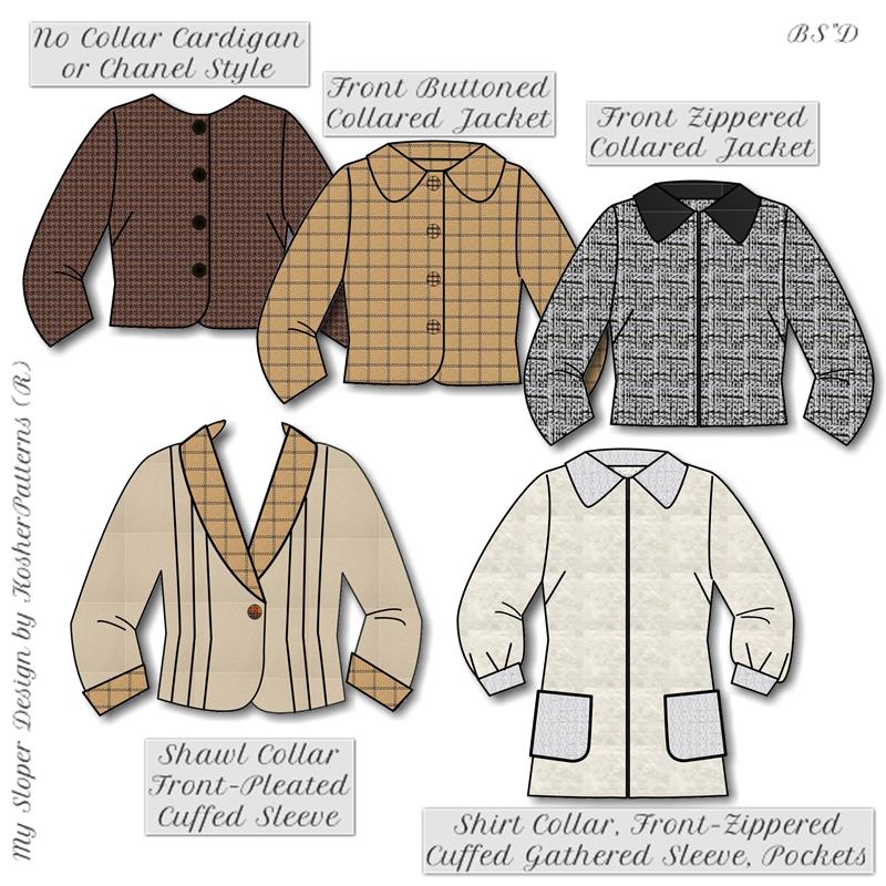 Jackets collar shop types