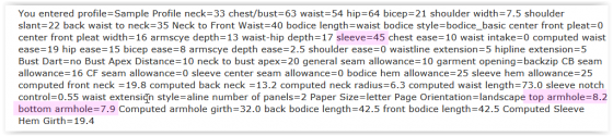 Top and Bottom Armhole and Sleeve Measurement