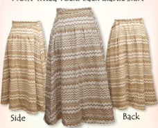 Tucked Front-fitted Back Elastic Skirt