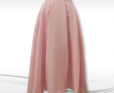 Pleated A-line Skirt with Equally-spaced Tucks/Pleats