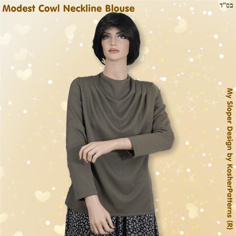 Cowl Neckline Blouse Women