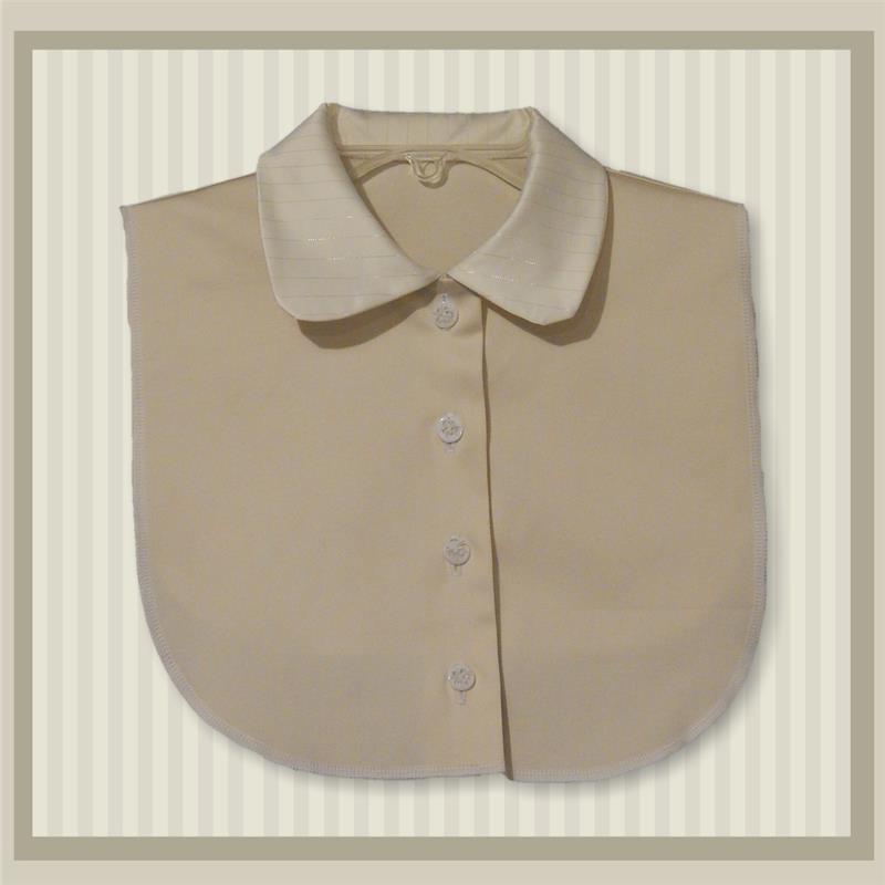 Cream Cotton Sateen Rounded Sport Collar Style A Dickey