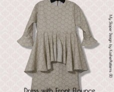 Front Flounce A-line Baby Dress