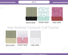 sew notched turnback sleeve cuff