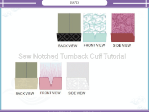 How to Sew the Turnback Notched Sleeve Cuff Tutorial