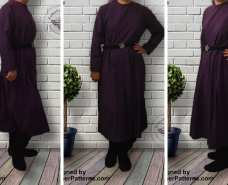 3-in-1 Purple Dress KosherPatterns