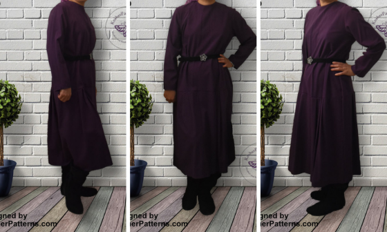 3-in-1 Purple Dress KosherPatterns